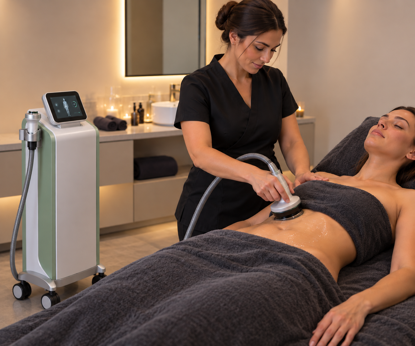 Soin de lipocavitation en cabine chez Sequoia Day Spa