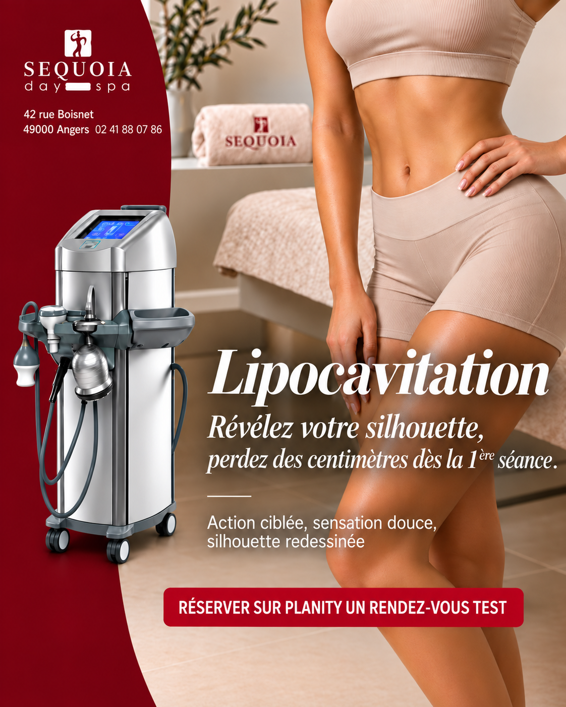 Affiche promotionnelle Lipocavitation Sequoia